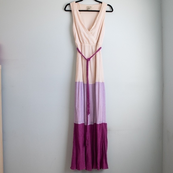 Flying Tomato purple tiered maxi dress-S - Picture 1 of 4